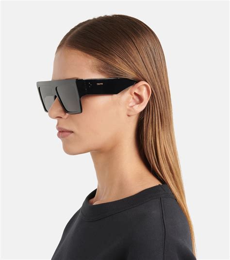 celine oversized square sunglasses|celine black square sunglasses.